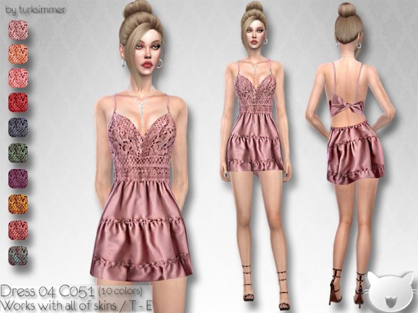 The Sims Resource: Dress 04 C051 by turksimmer