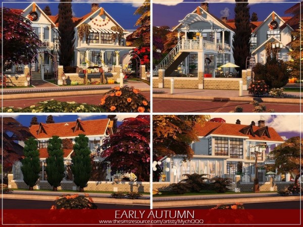  The Sims Resource: Early Autumn house by MychQQQ