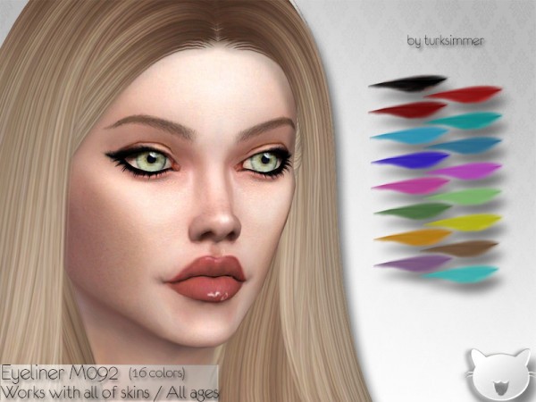  The Sims Resource: Eyeliner M092 by turksimmer
