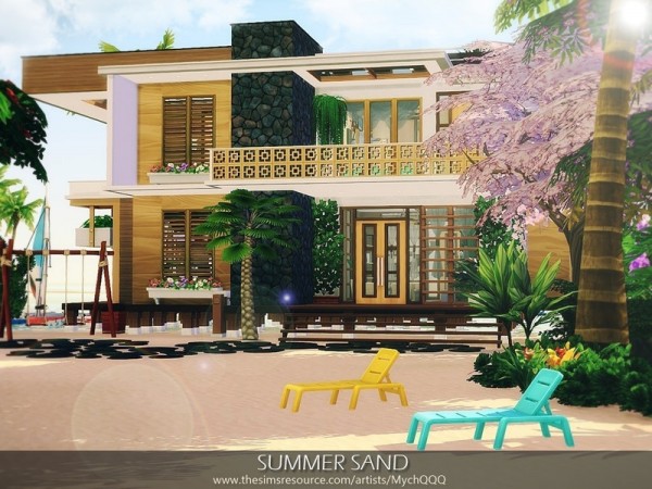  The Sims Resource: Summer Sand House by MychQQQ