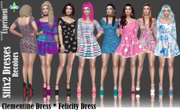  Annett`s Sims 4 Welt: Sifix`s 2 Dresses Recolors
