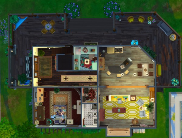  Mod The Sims: Fern Park Rustic Family Home by joiedesims