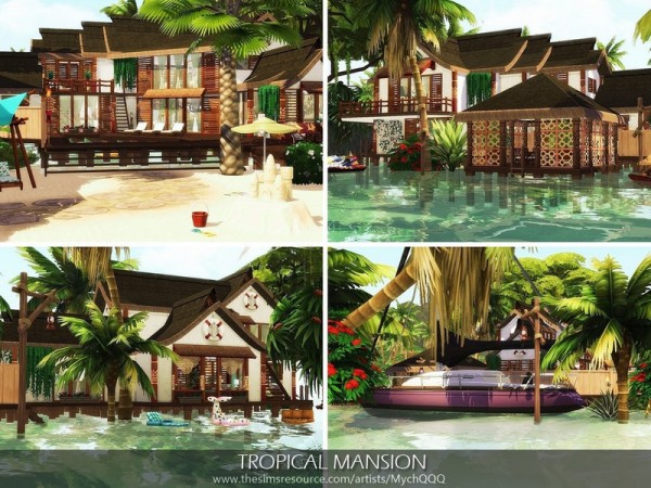  The Sims Resource: Tropical Mansion by MychQQQ