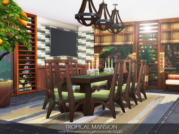  The Sims Resource: Tropical Mansion by MychQQQ