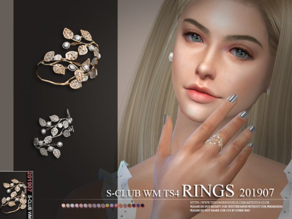  The Sims Resource: Rings 201907 by S Club