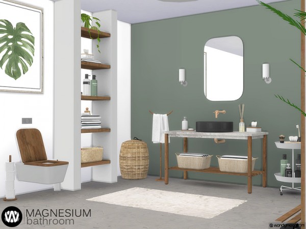  The Sims Resource: Magnesium Bathroom by wondymoon