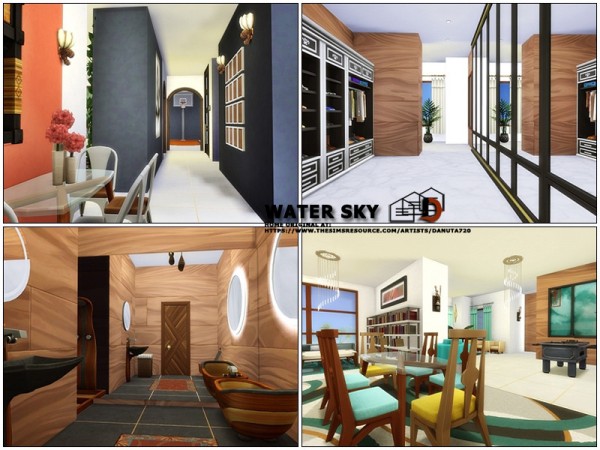  The Sims Resource: Water Sky House by Danuta720