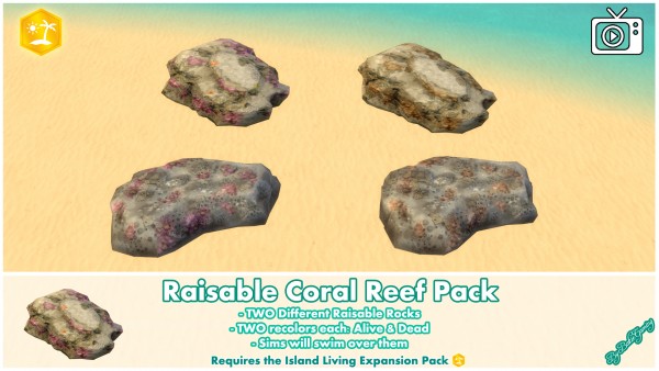  Mod The Sims: Raisable   Coral Reef Pack by Bakie