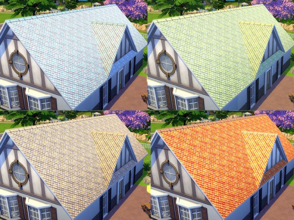  The Sims Resource: Calmed Waves Roof by matomibotaki