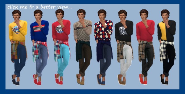  Sims 4 Sue: Tied shirt outfit