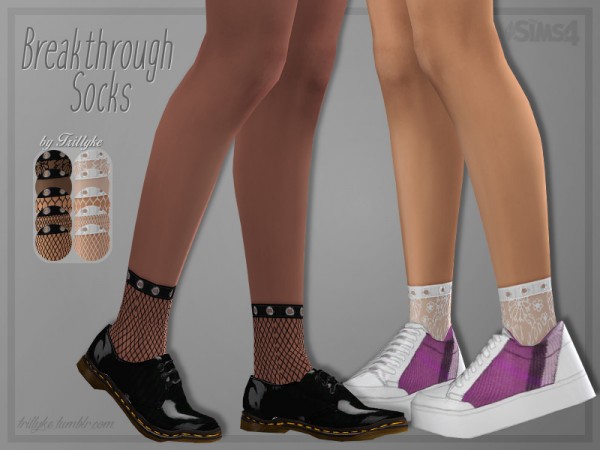  The Sims Resource: Breakthrough Socks by Trillyke