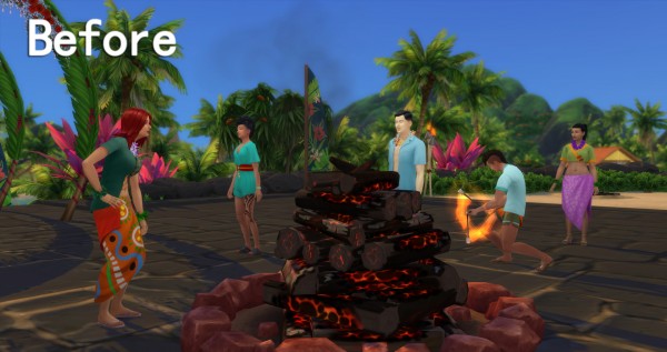  Mod The Sims: No Island Events Outfits by Miaow CC