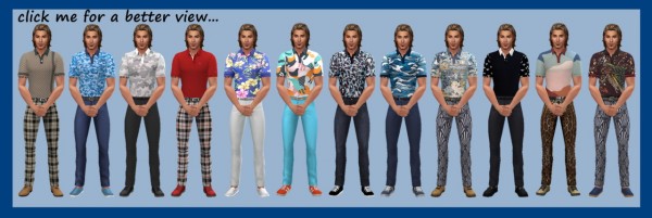  Sims 4 Sue: Tucked polo top and pants
