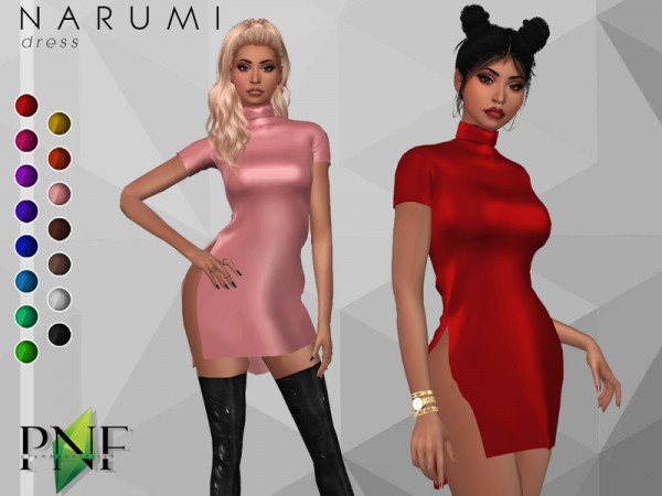 The Sims Resource: NARUMI  dress by Plumbobs n Fries