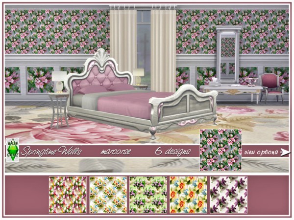  The Sims Resource: Springtime Walls by marcorse