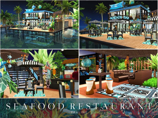  The Sims Resource: Seafood Restaurant by Pralinesims