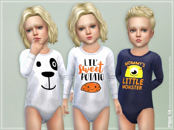  The Sims Resource: Toddler Onesie 03 by lillka