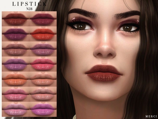  The Sims Resource: Lipstick N28 by Merci