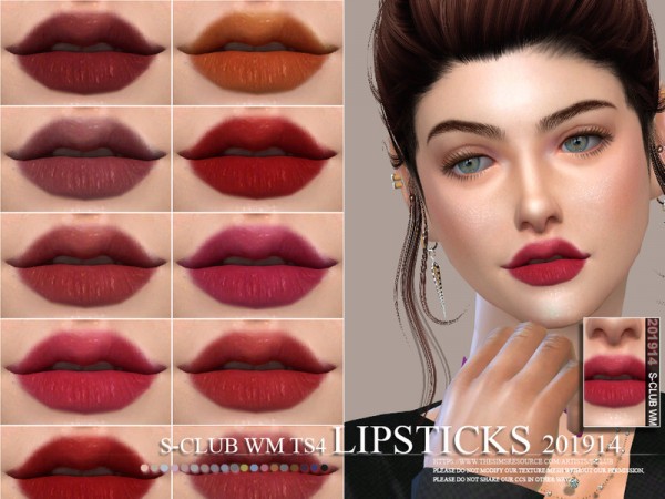  The Sims Resource: Lipstick 201914 by S Club