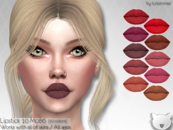  The Sims Resource: Lipstick 10 by turksimmer