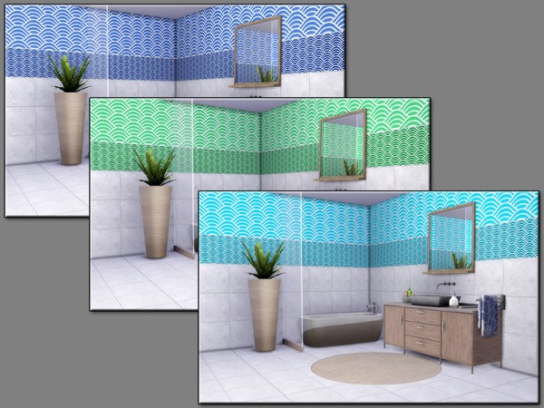  The Sims Resource: Trendy Tile Wavelet set by matomibotaki