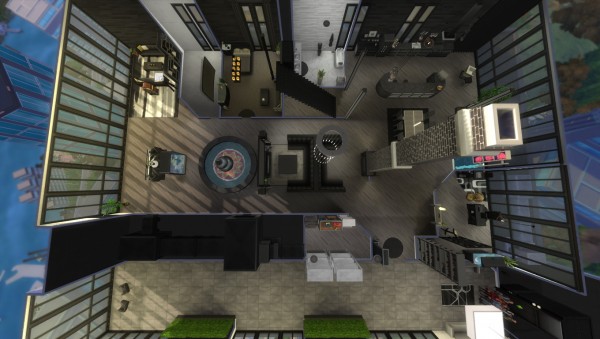  Mod The Sims: Cyberpunk Penthouse by LunarGuest