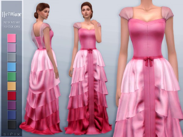  The Sims Resource: Hermione Gown by Sifix