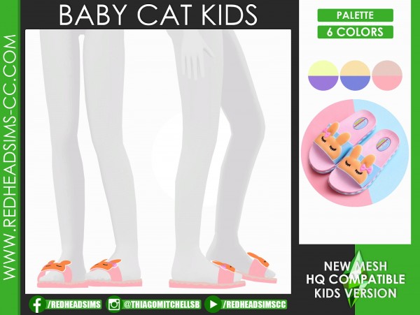  Red Head Sims: Baby cat shoes