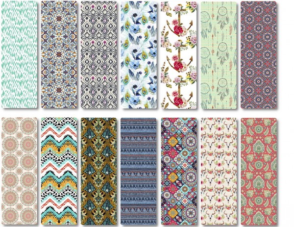  Blooming Rosy: Boho Wallpaper Collection