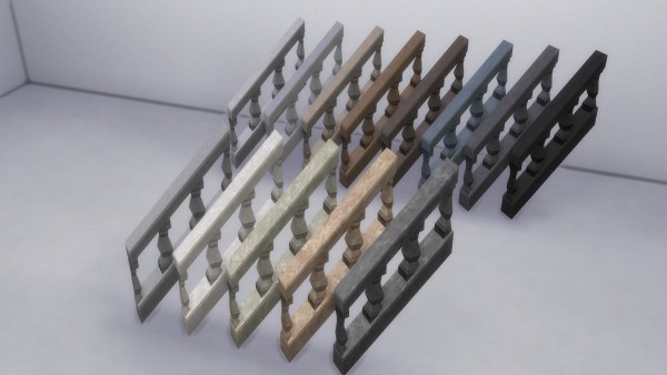  Mod The Sims: Baluster Stair Railing by TheJim07