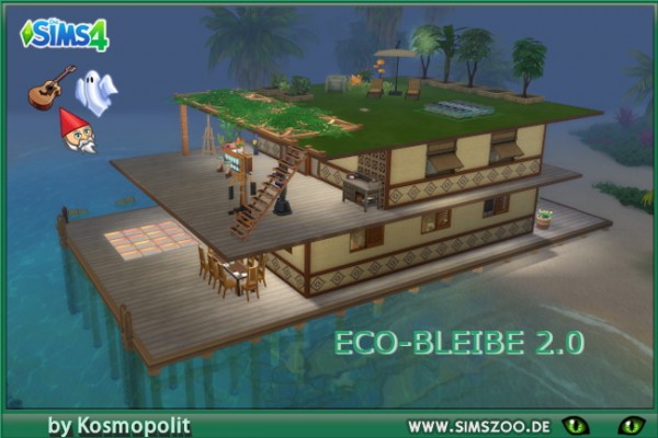  Blackys Sims 4 Zoo: Eco Stay house by Kosmopolit