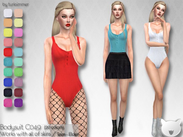  The Sims Resource: Bodysuit C049 by turksimmer