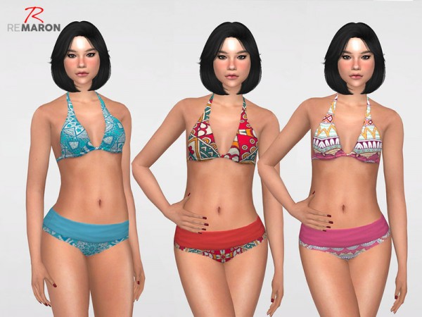  The Sims Resource: Boho Swimsuit 02 Set