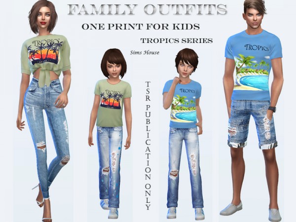  The Sims Resource: Tropics childrens t shirt by Sims House