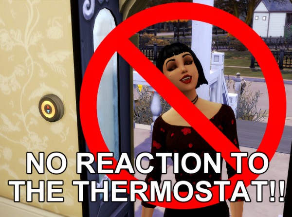  Mod The Sims: No Reaction to the Thermostat by Zer0