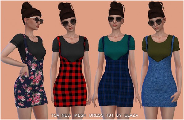 All by Glaza: Dress 101 • Sims 4 Downloads