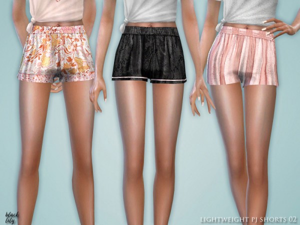  The Sims Resource: Lightweight PJ Shorts 02 by Black Lily