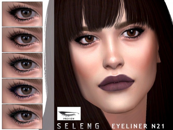  The Sims Resource: Eyeliner N21 by Seleng