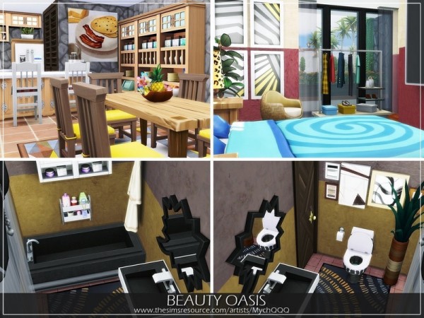  The Sims Resource: Beauty Oasis house by MychQQQ
