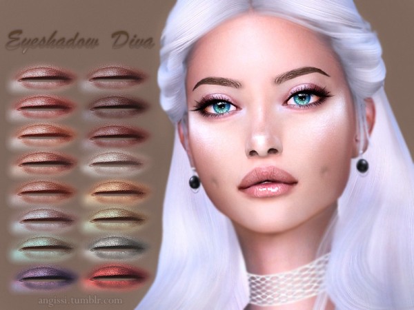  The Sims Resource: Eyeshadow Diva by ANGISSI
