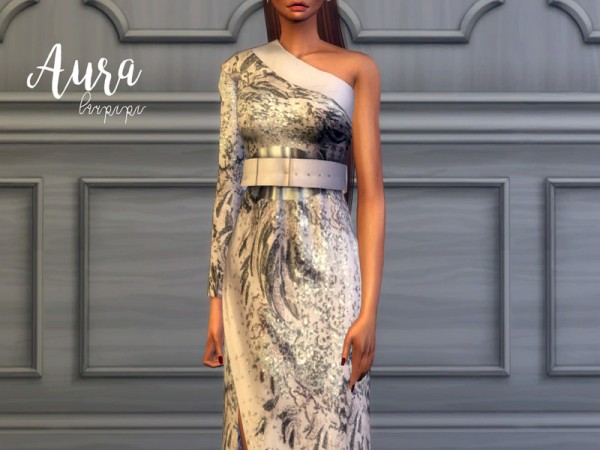  The Sims Resource: Aura dress by Laupipi