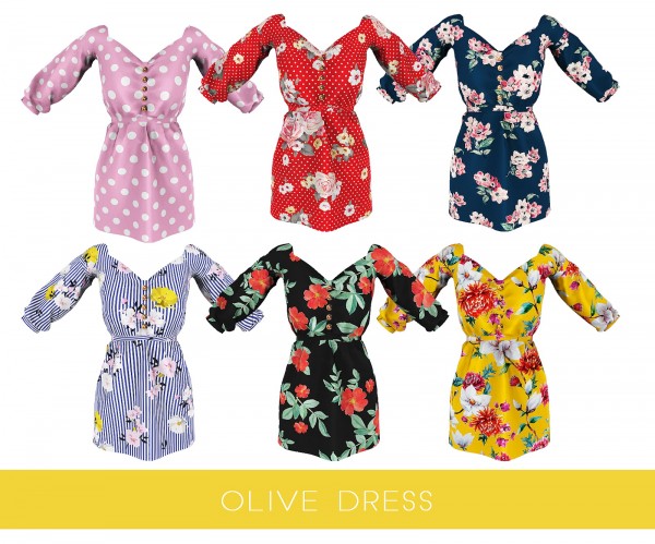  Kenzar Sims: Olive Dress