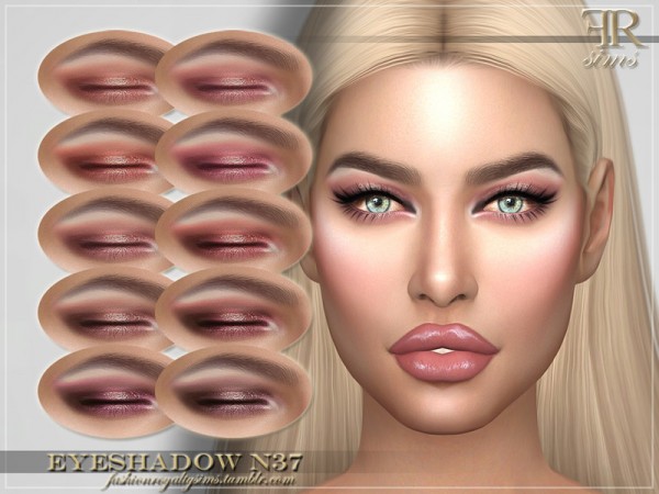  The Sims Resource: Eyeshadow N37 by FashionRoyaltySims