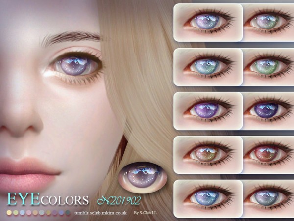  The Sims Resource: Eyecolors 201902 by S Club