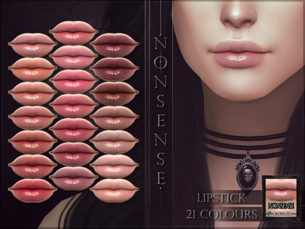  The Sims Resource: Nonsense Lipstick by RemusSirion