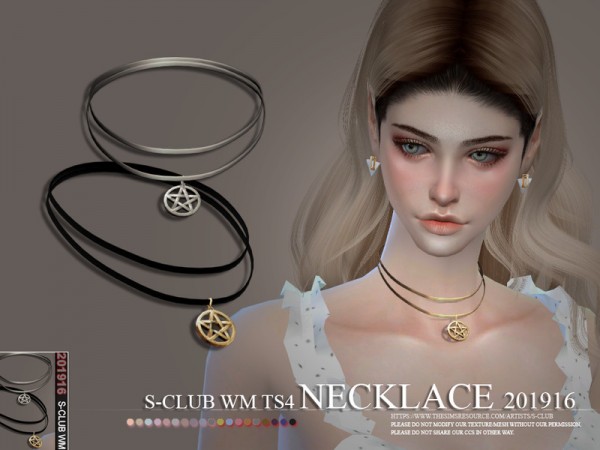  The Sims Resource: Necklace 201916 by S Club