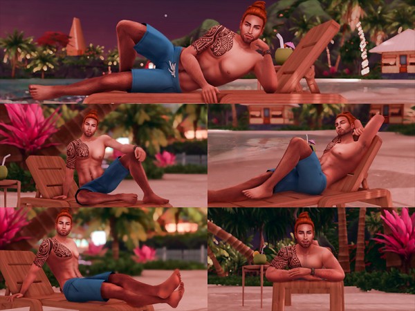  The Sims Resource: Lounge Chair Poses II by KatVerseCC