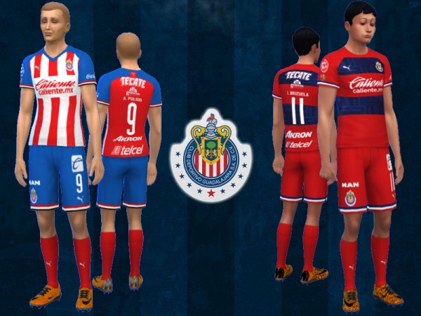  The Sims Resource: Chivas de Guadalajara Kit 2019/20 by RJG811