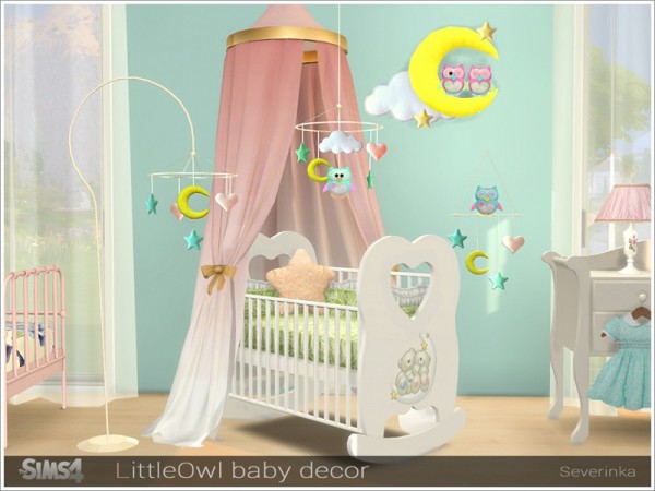  The Sims Resource: Little Owl baby decor by Severinka