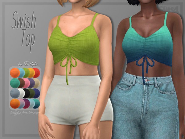  The Sims Resource: Swish Top by Trillyke
